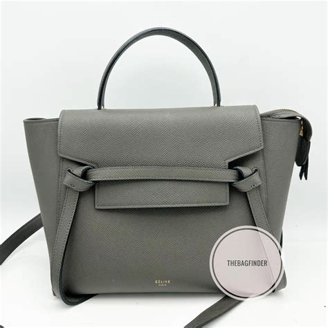 celine belt bag micro grey